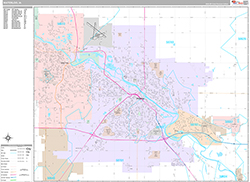 Waterloo Wall Map Premium Style 2026