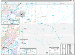 Adams County Wall Map Premium Style 2026