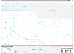 Adams County Wall Map Premium Style 2026