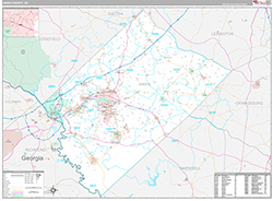 Aiken County Wall Map Premium Style 2026