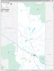 Albany County Wall Map Premium Style 2026