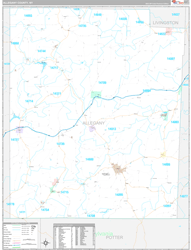 Allegany Premium<br>Wall Map