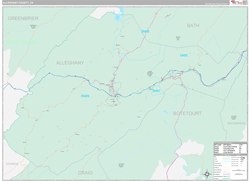 Alleghany Premium<br>Wall Map