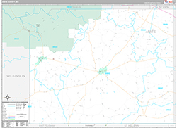 Amite County Wall Map Premium Style 2026