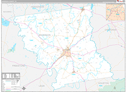 Anderson County Wall Map Premium Style 2026