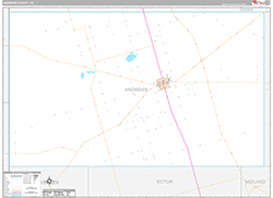 Andrews County Wall Map Premium Style 2026