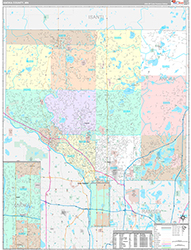 Anoka County Wall Map Premium Style 2026