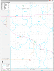 Antelope County Wall Map Premium Style 2026