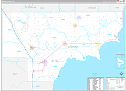 Arenac County Wall Map Premium Style 2026