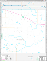 Armstrong County, TX Wall Map Premium Style 2026