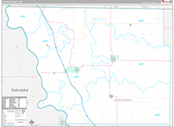 Atchison County, MO Wall Map Premium Style 2026