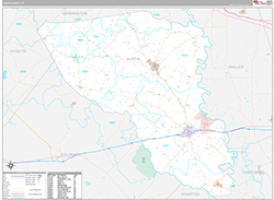 Austin County Wall Map Premium Style 2026