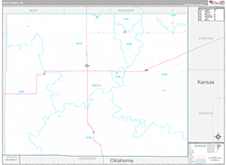 Baca County Wall Map Premium Style 2026