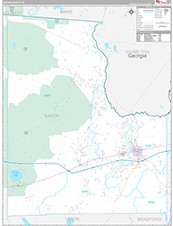 Baker County Wall Map Premium Style 2026
