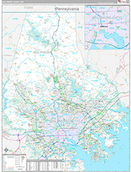 Baltimore County Wall Map Premium Style 2026