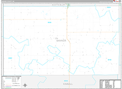 Banner County Wall Map Premium Style 2026