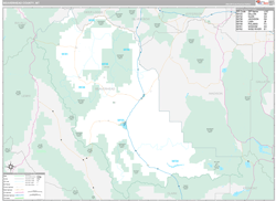 Beaverhead County, MT Wall Map Premium Style 2023