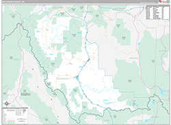 Beaverhead County, MT Wall Map Premium Style 2026