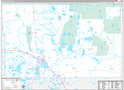 Becker County, MN Wall Map Premium Style 2026
