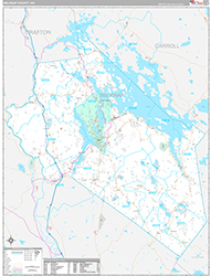 Belknap County Wall Map Premium Style 2026