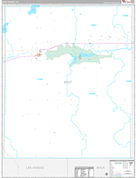 Bent County Wall Map Premium Style 2026
