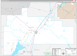Bingham County Wall Map Premium Style 2026