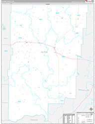 Blaine County, MT Wall Map Premium Style 2026