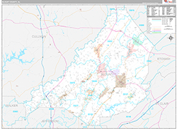 Blount County Wall Map Premium Style 2026