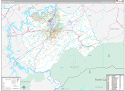 Blount County Wall Map Premium Style 2026