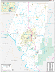 Boone County Wall Map Premium Style 2026