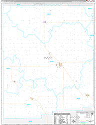 Boone County Wall Map Premium Style 2026