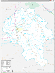 Boone County Wall Map Premium Style 2026