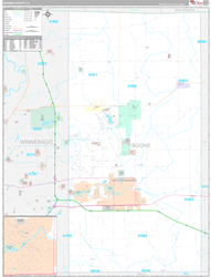 Boone County, IL Wall Map Premium Style 2024