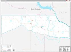 Boyd County Wall Map Premium Style 2026
