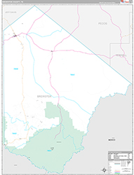 Brewster County Wall Map Premium Style 2026