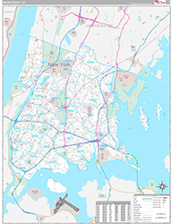 Bronx County Wall Map Premium Style 2026