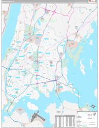 Bronx County, NY Wall Map Premium Style 2024