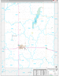 Brown County Wall Map Premium Style 2026