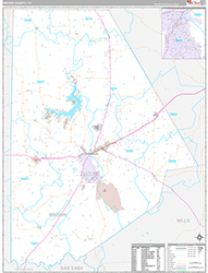 Brown County Wall Map Premium Style 2026