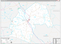Butler County Wall Map Premium Style 2026