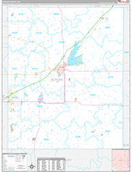 Butler County, KS Wall Map Premium Style 2026
