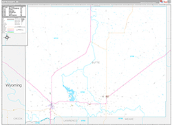 Butte County Wall Map Premium Style 2026