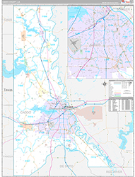 CaddoParish (County), LA Wall Map Premium Style 2026