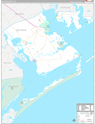 Calhoun County Wall Map Premium Style 2026