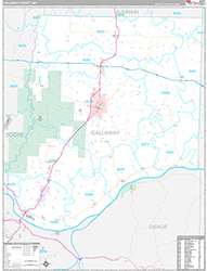 Callaway County Wall Map Premium Style 2026