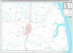 Calloway County Wall Map Premium Style 2026