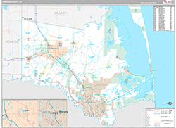 Cameron County Wall Map Premium Style 2026