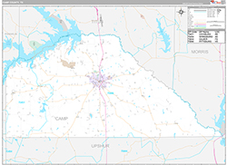 Camp County Wall Map Premium Style 2026