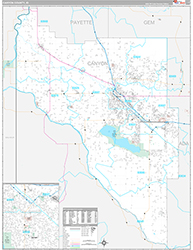 Canyon County Wall Map Premium Style 2026