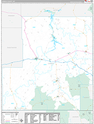 Carbon County Wall Map Premium Style 2026